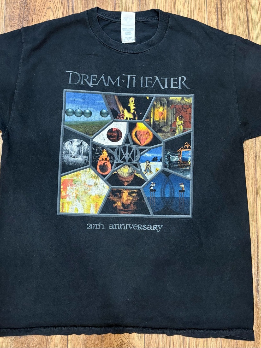 Dream Theater 20th Anniversary t-shirt. Graphic Tee - Black